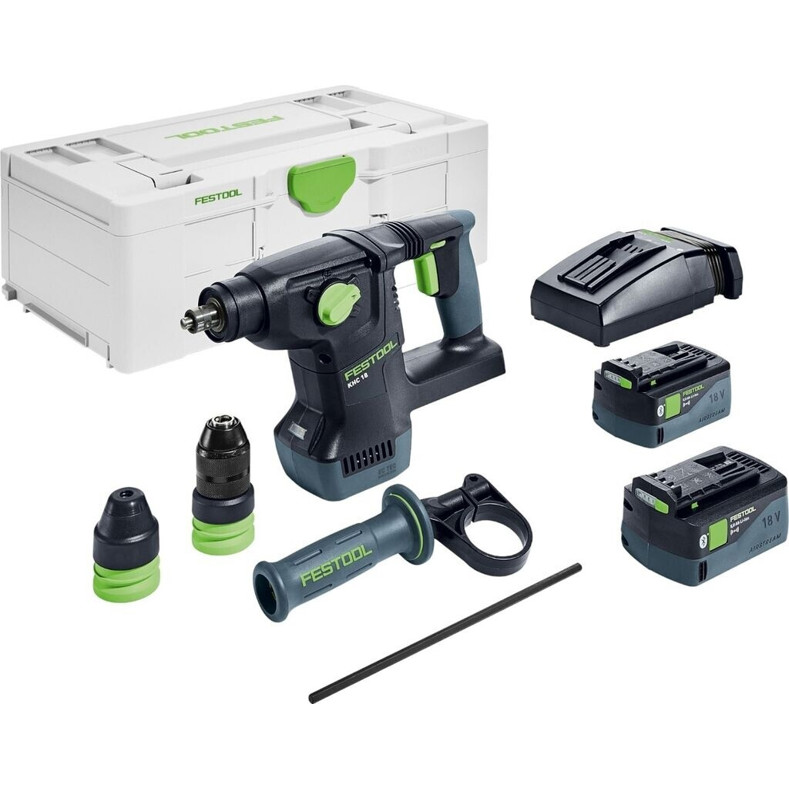 Festool - KHC 18 EBI-Plus - Akku-Bohrhammer - 2,6 Joule Schlagstärke, Bluetooth, SDS-Plus