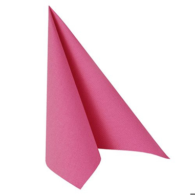 PAPSTAR - Papierserviette Seidenpapier - 81747 - Servietten - 400x400 mm, Fuchsie, 4-lagig