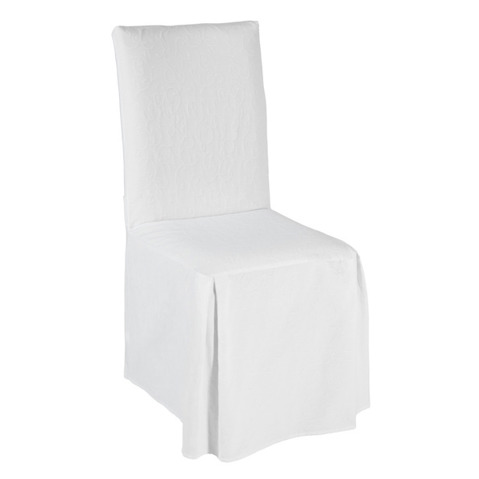 Stuhlhusse Biella; 42x44.5x94 cm (BxLxH); weiß