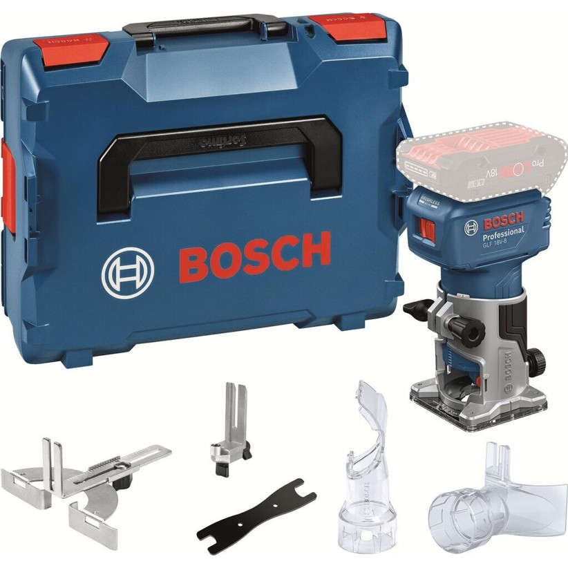 Bosch - GLF 18V-8 - Kantenfräse - 18V Akkubetrieb, 1.5 kg Gewicht