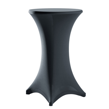 Stretch-Stehtischhusse Grace; 70x110 cm (ØxH); anthrazit; rund