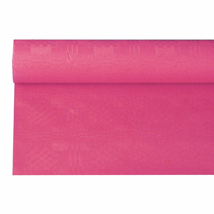 Papiertischtuch mit Damastprägung 6 m x 1,2 m fuchsia von PAPSTAR