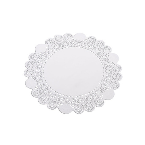 Plock - Tortenspitzen - ST-3018 - Dessertdeckchen - rund, weiß, 32 cm