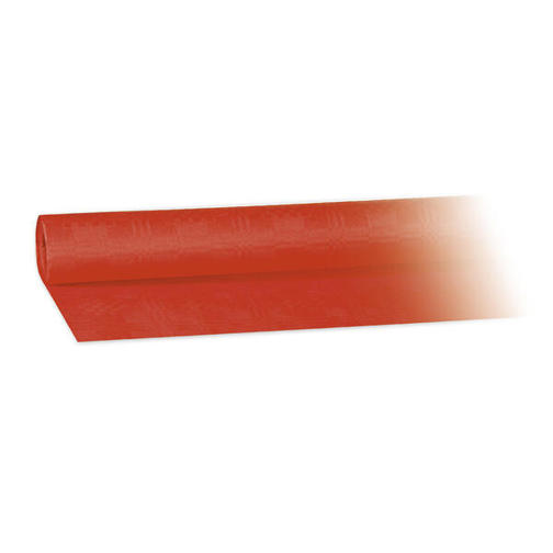Damasttischdecke Tischtuch aus Papier | gerollt 1,20m x 8m | rot