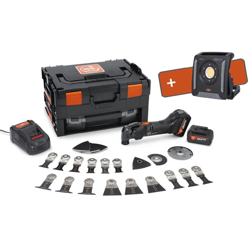Fein - AMM 500 Plus Black-Edition - Multifunktionswerkzeug - 2 Akkus, 18 V, Profi