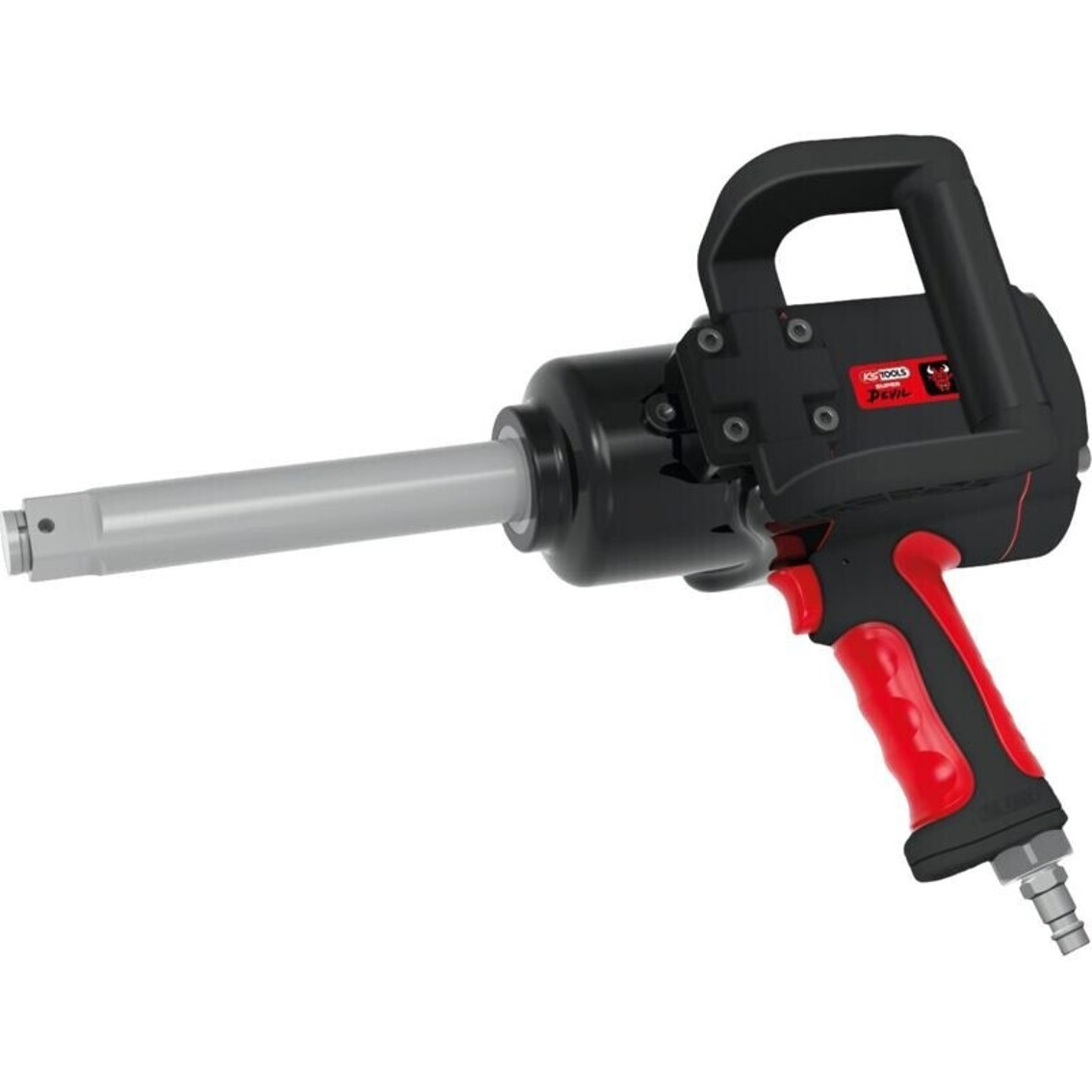 KS Tools - THE DEVIL - Hochleistungs-Druckluft-Schlagschrauber - 4050 Nm Lösemoment, 170 l/min Luftverbrauch, 8,3 kg Gewicht