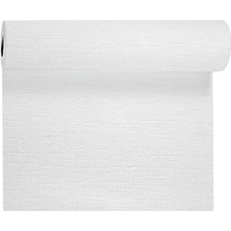 Duni Evolin® Têre-à-Tête-Tischläufer 0,41 x 24 m Weiß Die Wahl wenn Tische nicht vollständig verdeckt werden sollen Weiß