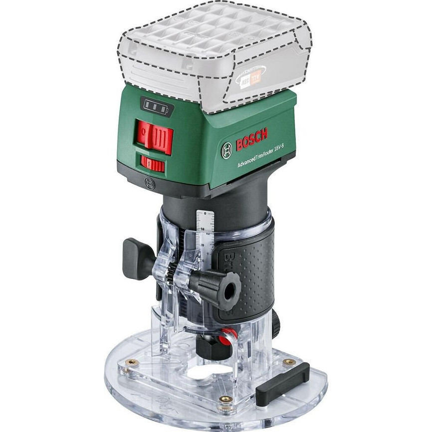 Bosch - AdvancedTrimRouter 18V-8 - 06039D5000 - Kantenfräse - Akkubetrieb, bürstenloser Motor