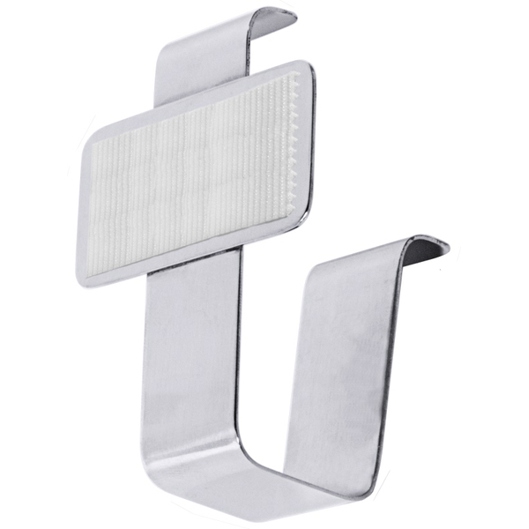 Tischtuchhalter mit Platte aus Edelstahl 18/0 | mit Klettband | zur Befestigung
