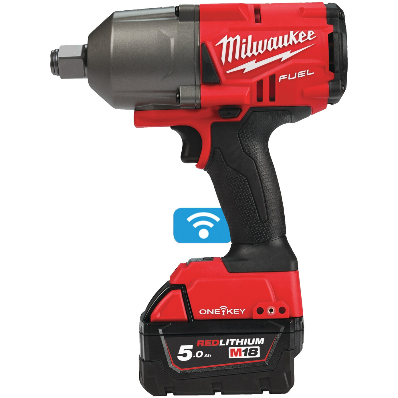 Milwaukee - M18 ONEFHIWF34 - Akku-Schlagschrauber - 18 V, 5 Ah Li-Ion Akku, 1.627 Nm Drehmoment