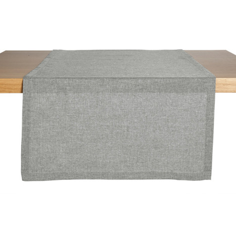 Tischläufer Nova; 40x130 cm (BxL); hellgrau; rechteckig