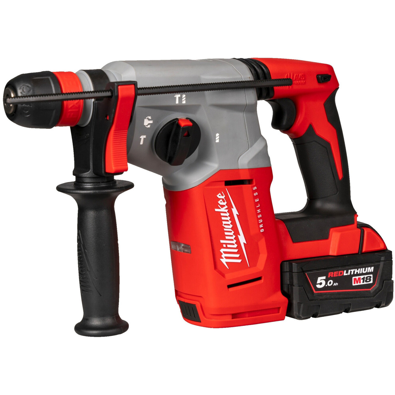 Milwaukee - M18 BLHX - Akku-Kombihammer - 2,3 Joule Schlagstärke, 2x 5Ah Akkus