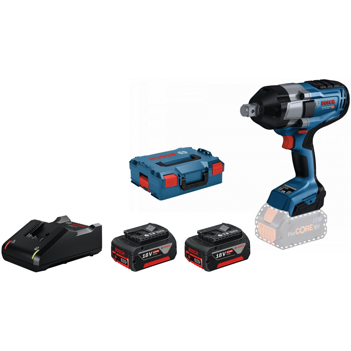 Bosch - GDS 18V-1050 H - Akku-Drehschlagschrauber - 18 V, 1050 Nm, bürstenloser EC-Motor