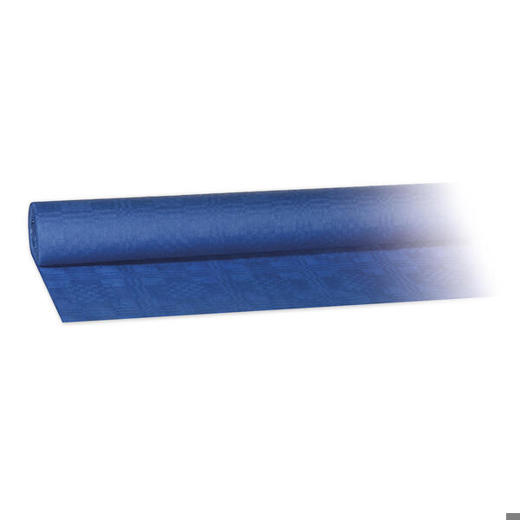 Damasttischdecke Tischtuch aus Papier | gerollt 1,20m x 8m | blau