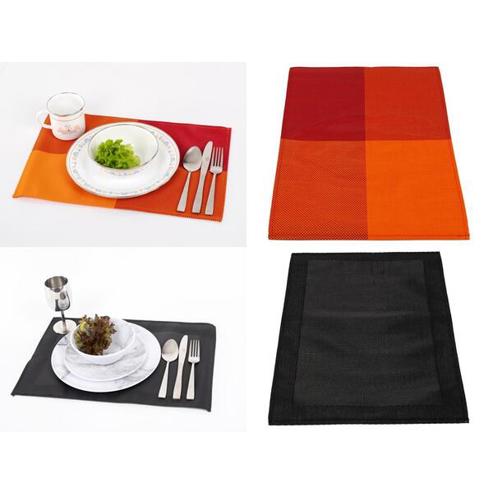 Platzdeckchen 2er Set | 30x45cm | Orange/Rot