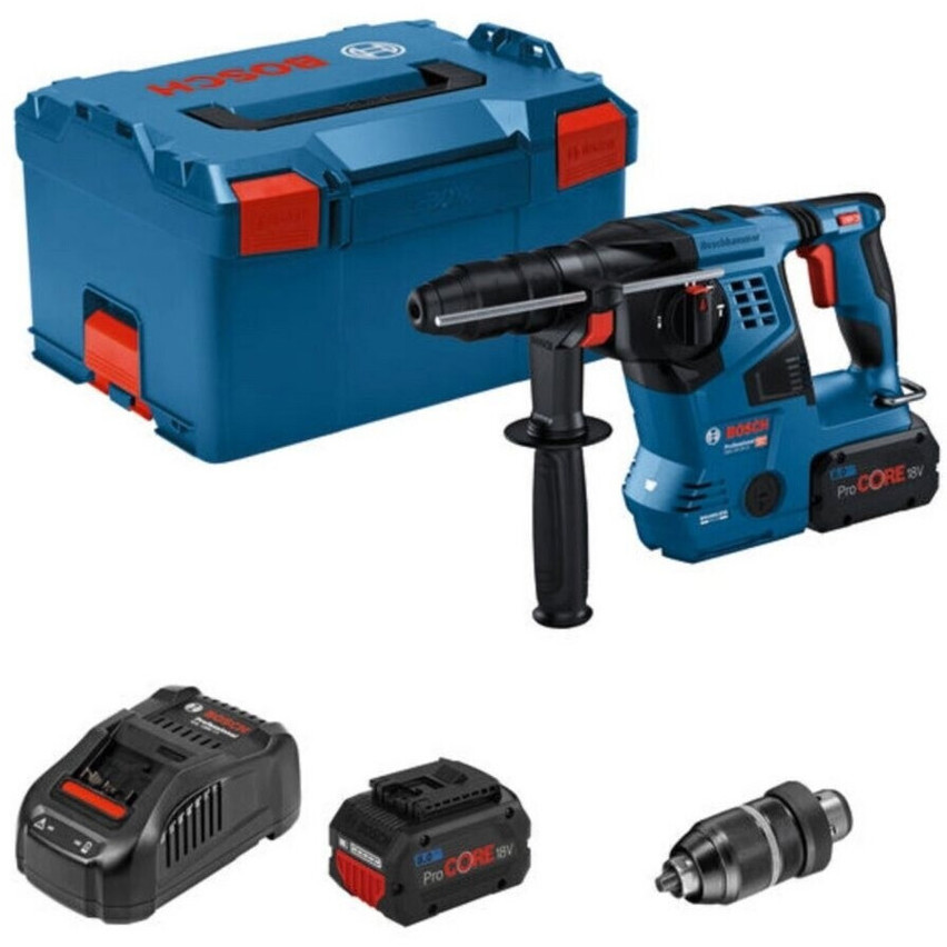 Bosch - GBH 18V-28 CF - 0611921002 - Bohrhammer - Akkubetrieb, 3,4 Joule Schlagstärke, SDS-Plus