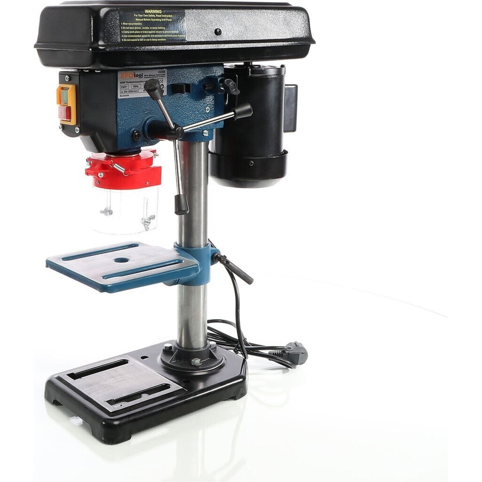 XPOtool - Tischbohrmaschine - 500 W, 500-2500 U/min, Drehzahlregulierung