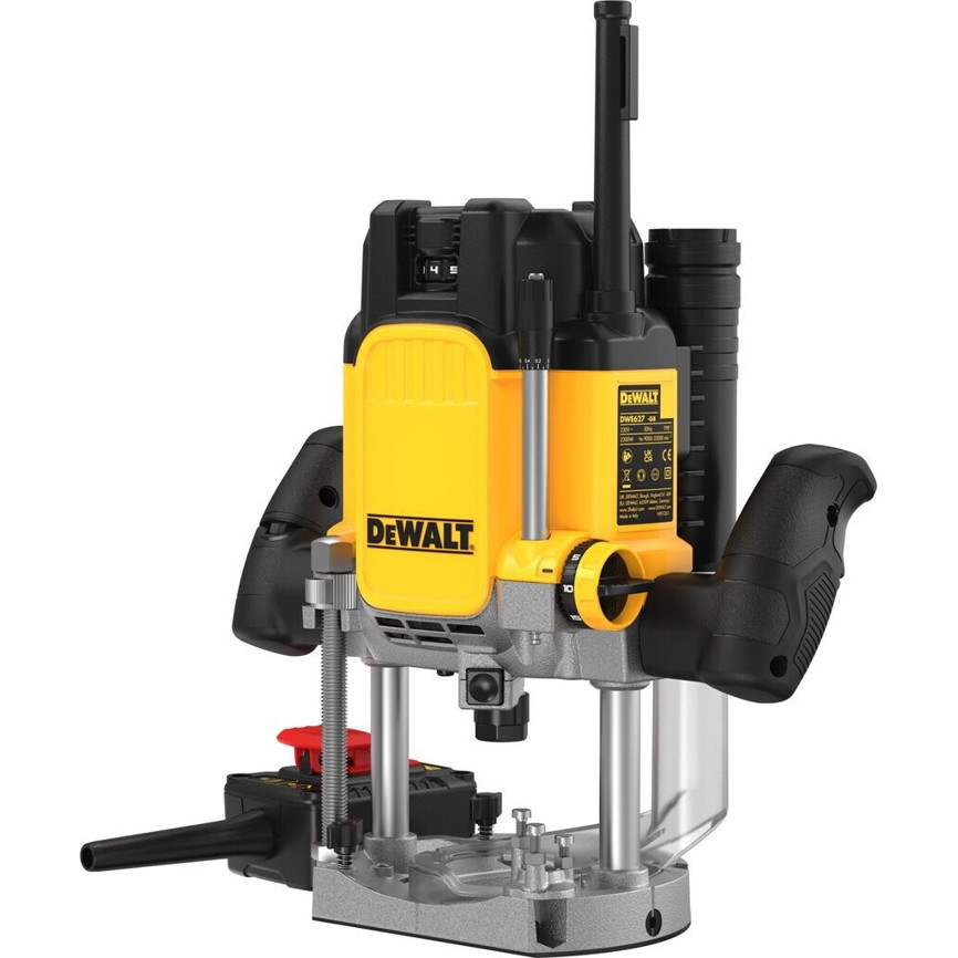 DeWalt - DWE627KT-QS - Oberfräse - 2.300 Watt, Drehzahlregelung, Sanftanlauf