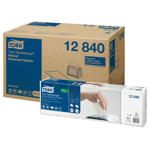 Tork - Xpressnap® Spenderserviette - N4 12840 - Servietten - 1-lagig, recycelt, hygienisch
