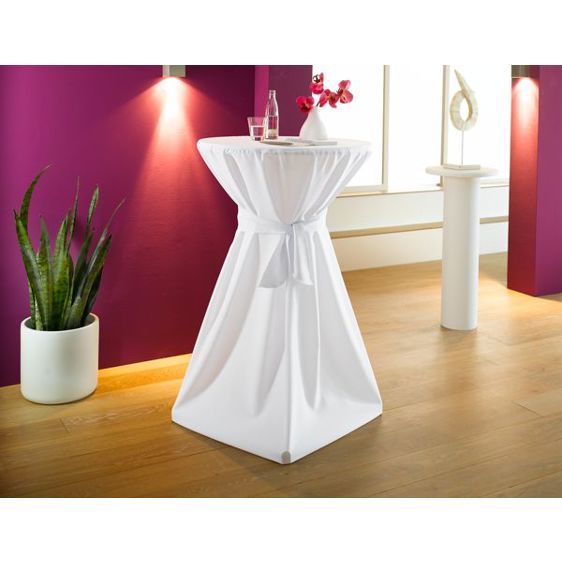 Stehtisch-Husse | weiss für ø 700 mm