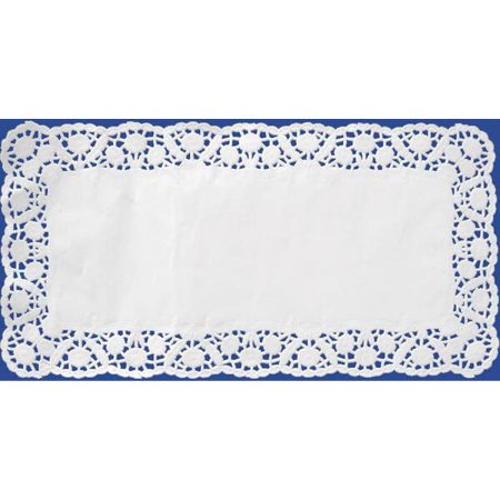 Deko-Tortenspitzen eckig | weiß | 18 x 30 cm | 100 Stk.