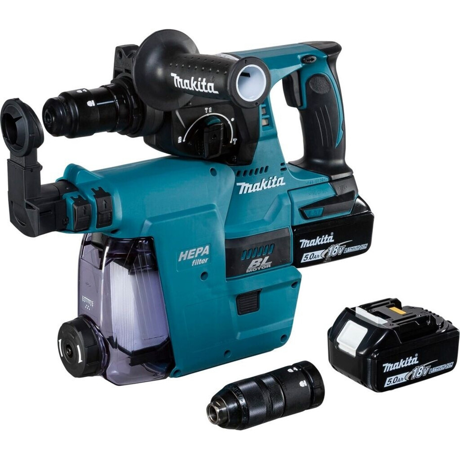 Makita - Akku-Kombihammer - DHR243RTJW - Bohrmaschinen - 2 Joule, SDS-Plus, bürstenloser EC-Motor