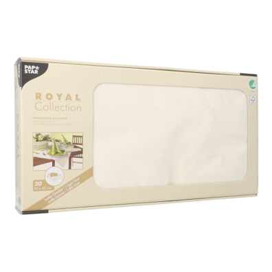 Mitteldecken | Tissue "ROYAL Collection" 80 cm x 80 cm champagner