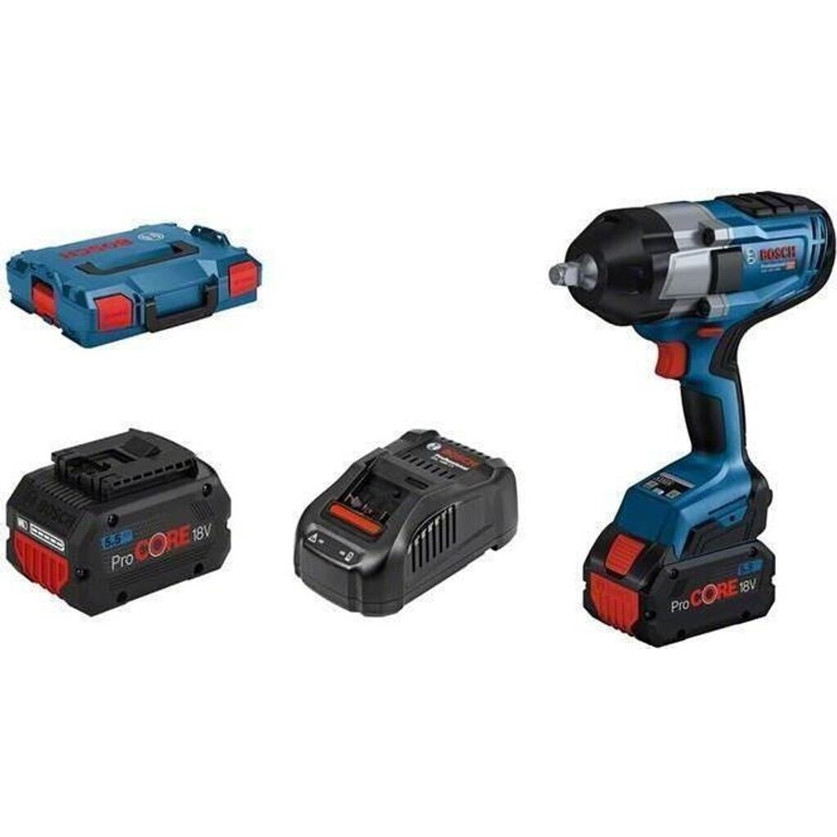 Bosch - GDS 18V-1000 - 06019J8303 - Schlagschrauber - 18 V, 1.000 Nm, mit 2 Akkus