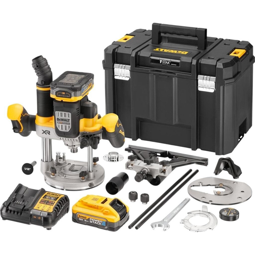 DeWalt - DeWalt DCW620H2-QW - Oberfräse - 18 V Akku, bürstenlos, 1.600 Watt Leistung