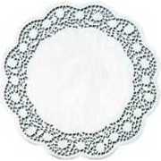 Demmler Verlag - Tortenspitzen - Dessertdeckchen - Ø 40 cm, Dekor Rose, 100 Stück