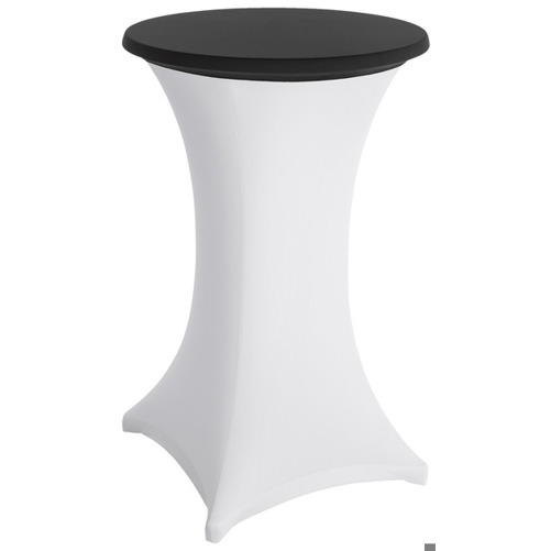 ERWIN M. - Stretch-Stehtischplattenüberzug Grace - Tischhusse - Schnelltrocknend, strapazierfähig, rund