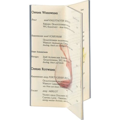 Ernst Kunststoffe - Y-Tischaufsteller - Tischaufsteller - Acryl, DIN A5